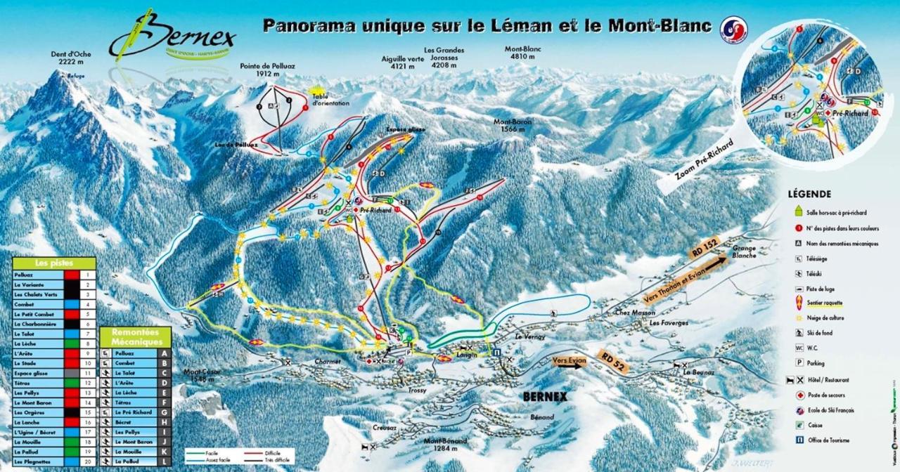 Appartement Au Pied Des Pistes, Avec Vue Sur La Montagne Берне Екстер'єр фото
